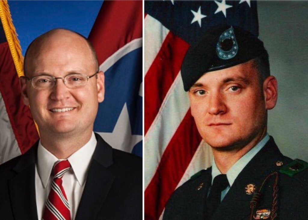 Tennessee's State Higher Education Leader Mike Krause Current and Army portraits