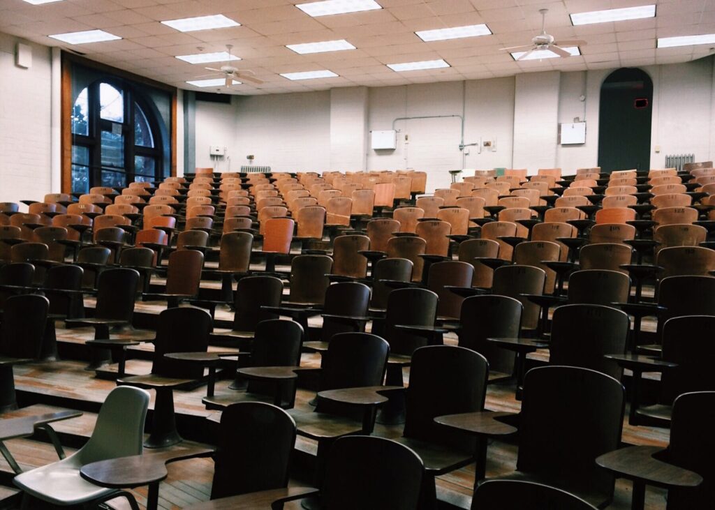 empty classroom