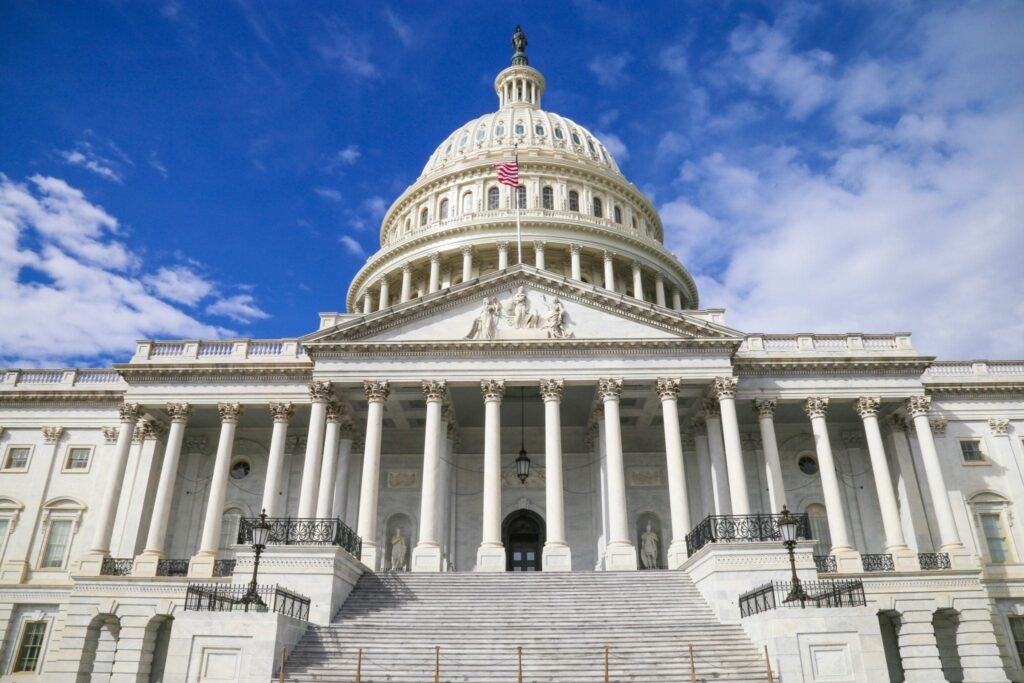 Capital building blue sky