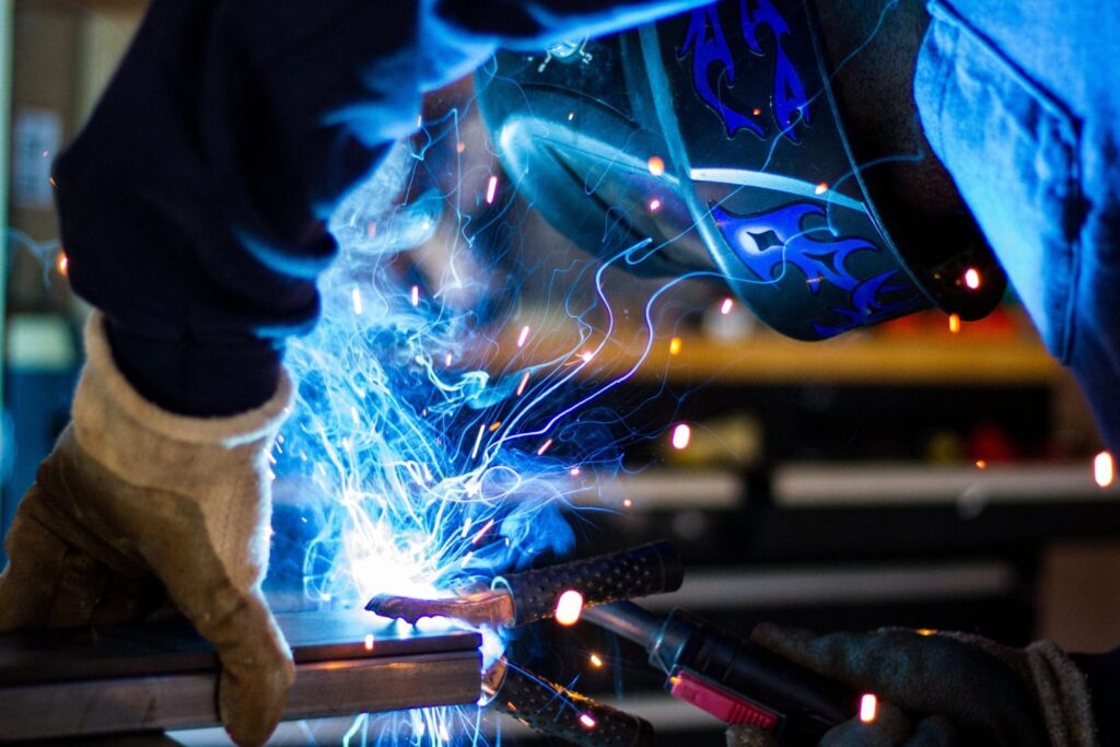 Welder working